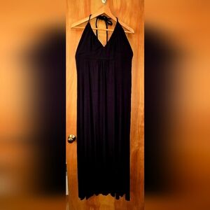 NWOT Black Mossimo Halterneck Maxi Dress. XL.